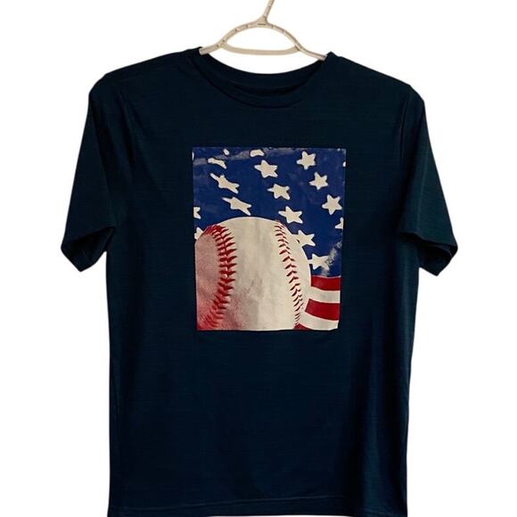 Tek Gear Dry Tek Blue Baseball Boys Shirt Sz XL - Picture 1 of 6